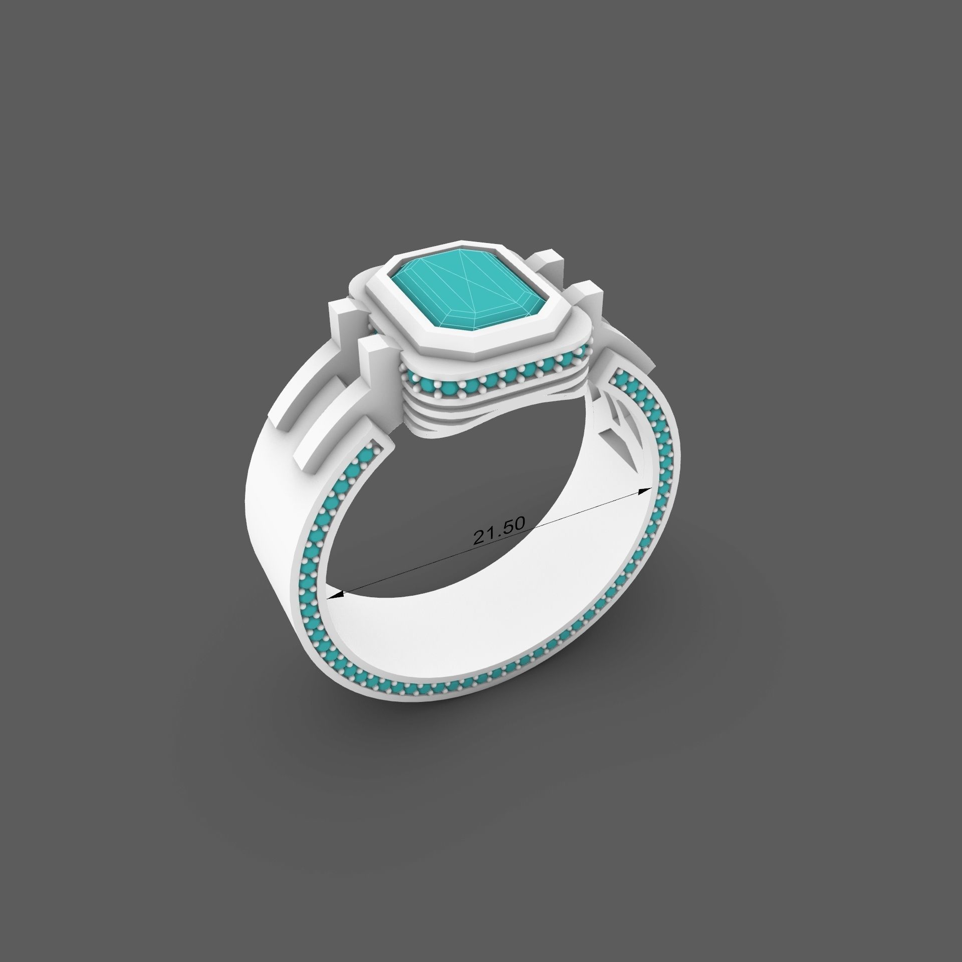 mens ring 3D print model_3