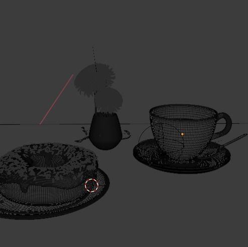 Cafe Assets Free 3D model_5