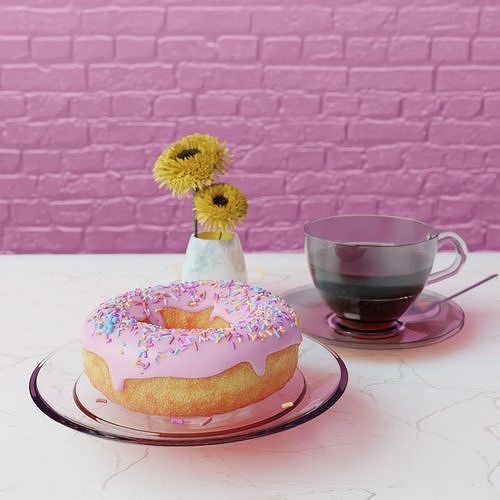 Cafe Assets Free 3D model