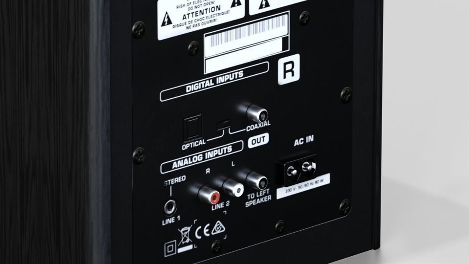 Pair of Speakers Low-poly 3D model_8