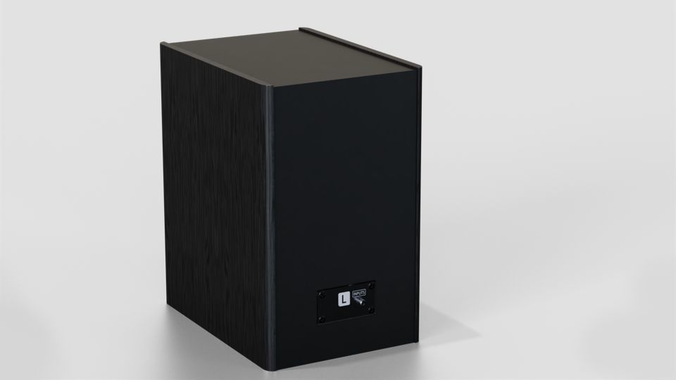 Pair of Speakers Low-poly 3D model_7