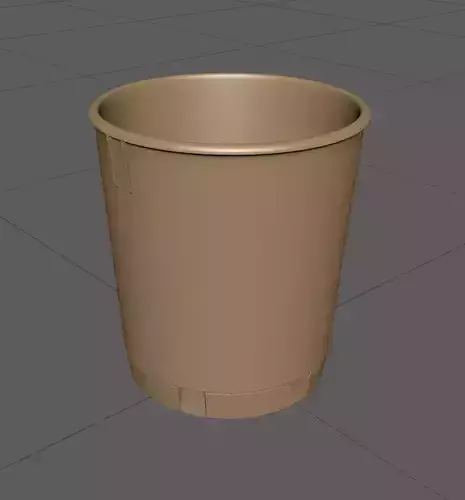 BasketA high-poly model plastic trash can