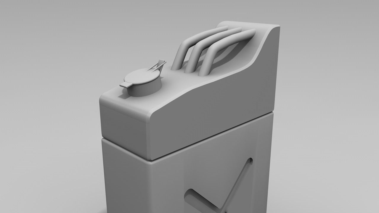 Jerry Can Free low-poly 3D model_1