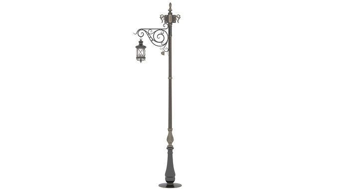 Vintage Street Light 3D model 3D model