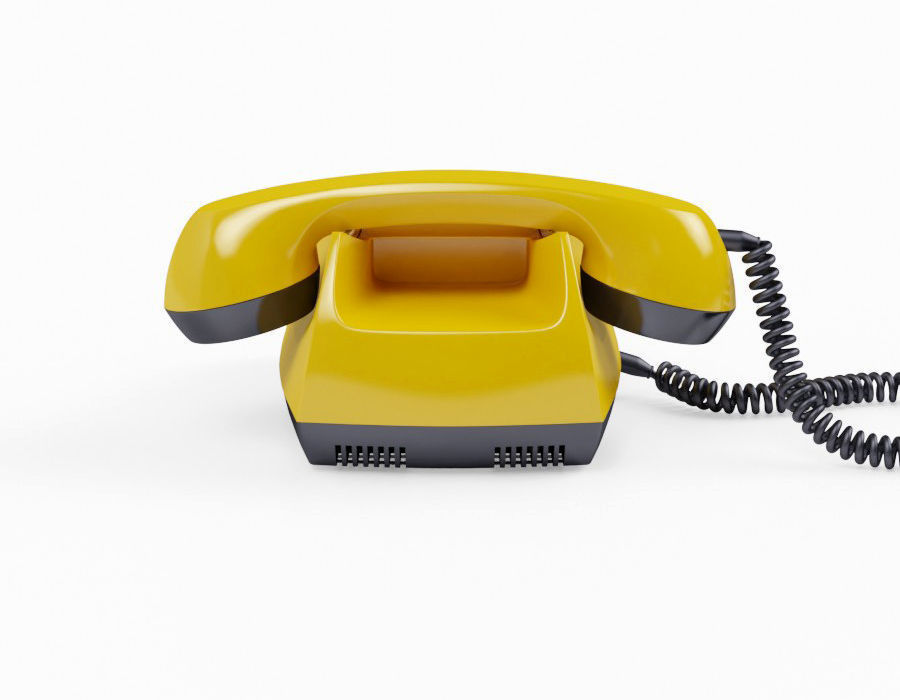 Retro Telephone TAH 70-5 3D model Low-poly 3D model_6