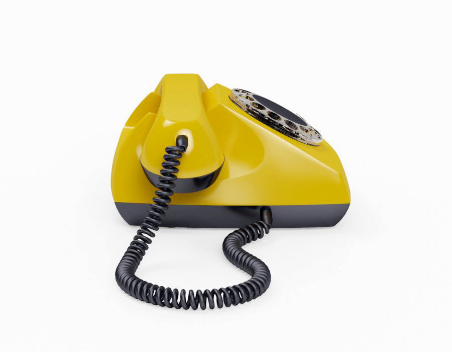 Retro Telephone TAH 70-5 3D model Low-poly 3D model_5