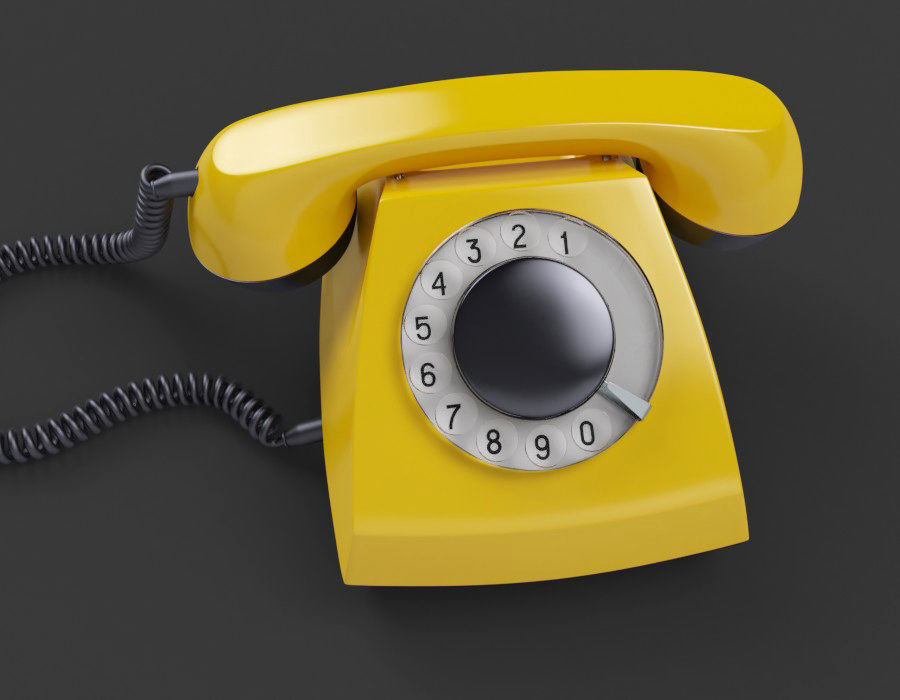 Retro Telephone TAH 70-5 3D model Low-poly 3D model_1