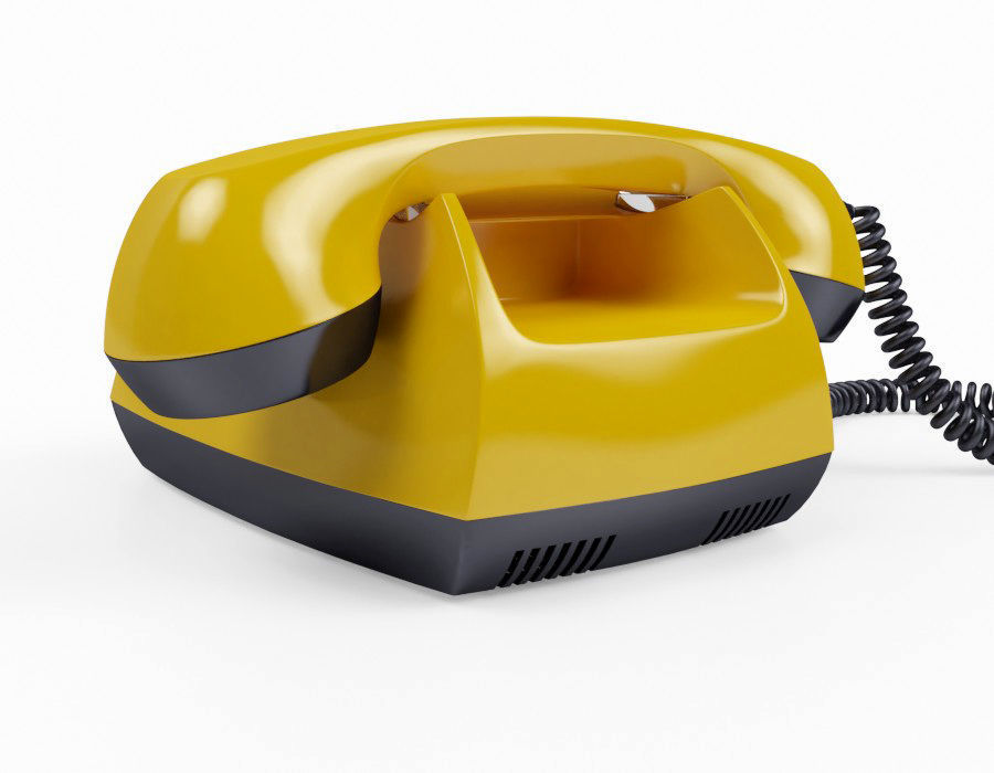Retro Telephone TAH 70-5 3D model Low-poly 3D model_4