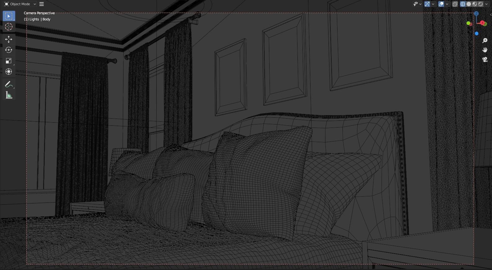 Contemporary Bedroom 3D model_7