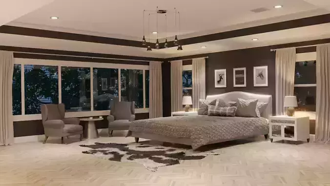 Contemporary Bedroom 