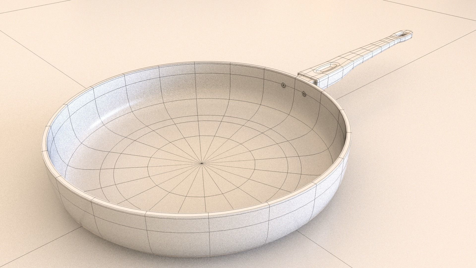 Pan 3D Model Low-poly 3D model_5