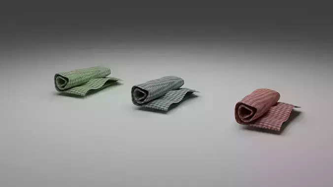 TOWLE three folded towels Free 3D model