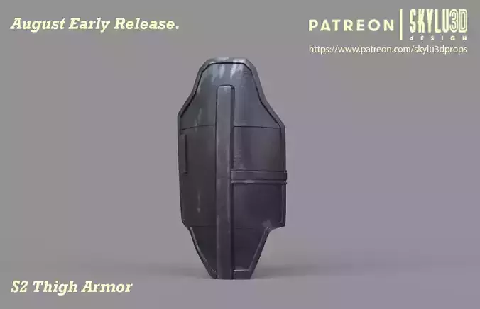 The Mandalorian Season 2 Full Size Thigh Plate 3D print model