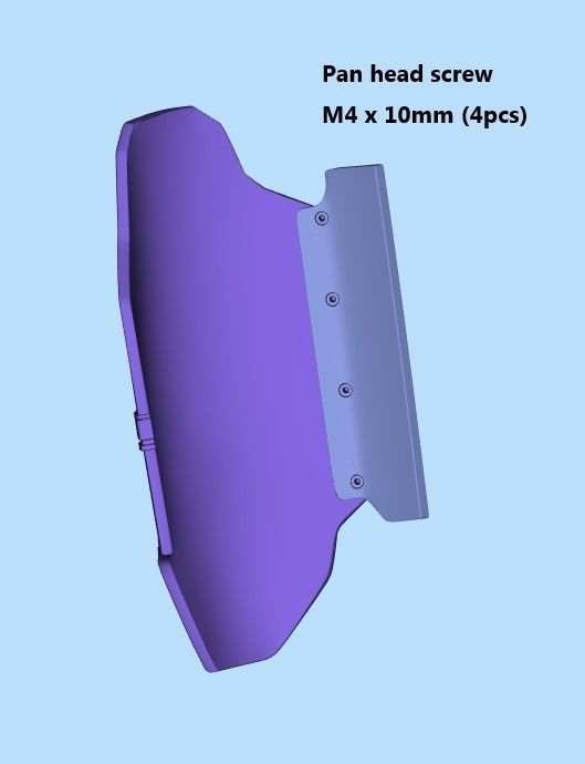 The Mandalorian Season 2 Full Size Thigh Plate 3D print model_2