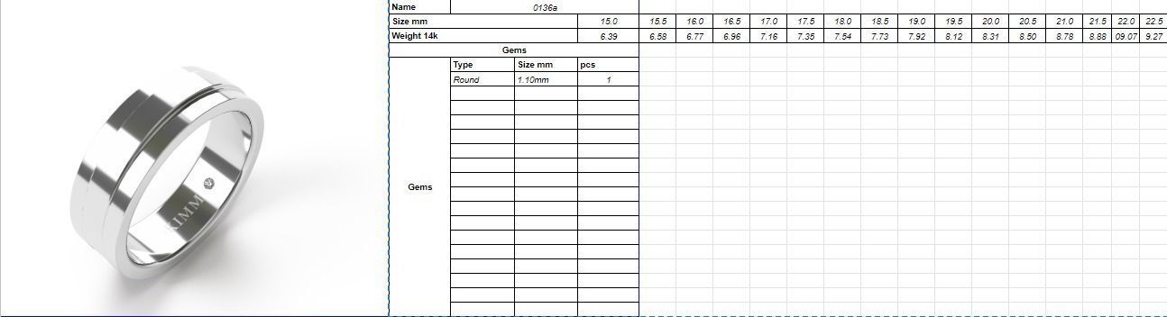 Ring 0136 man all sizes 3D print model_1