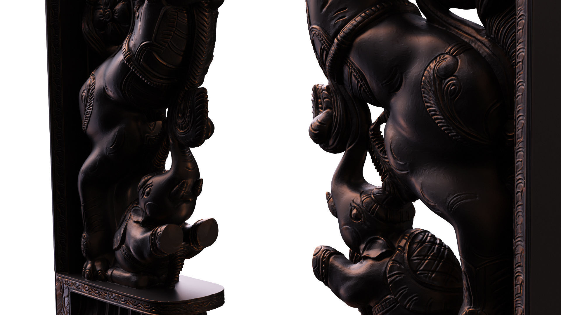 Yazhi Sculpture Pillar 3D model_6
