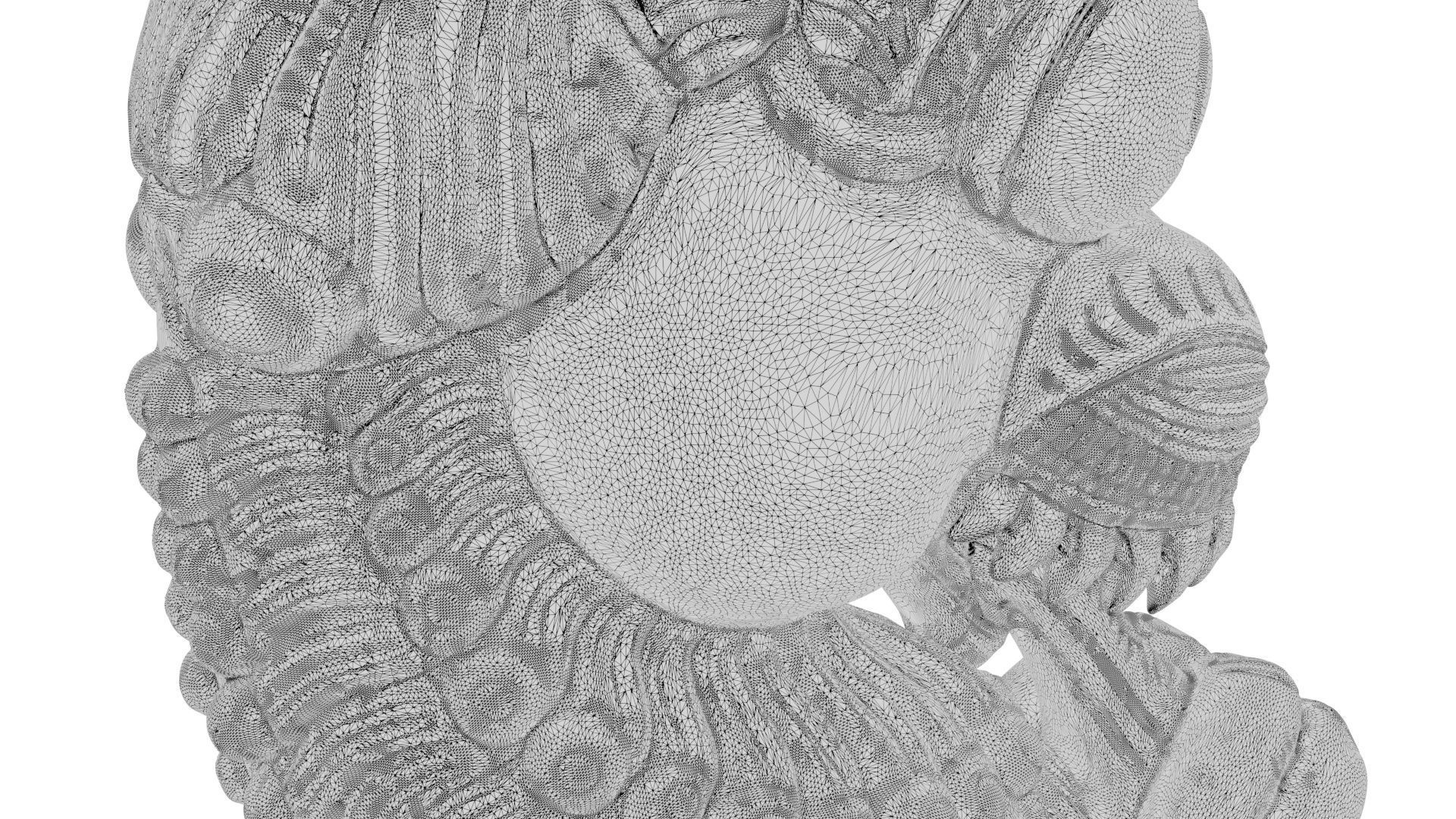 Yazhi Sculpture Pillar 3D model_11