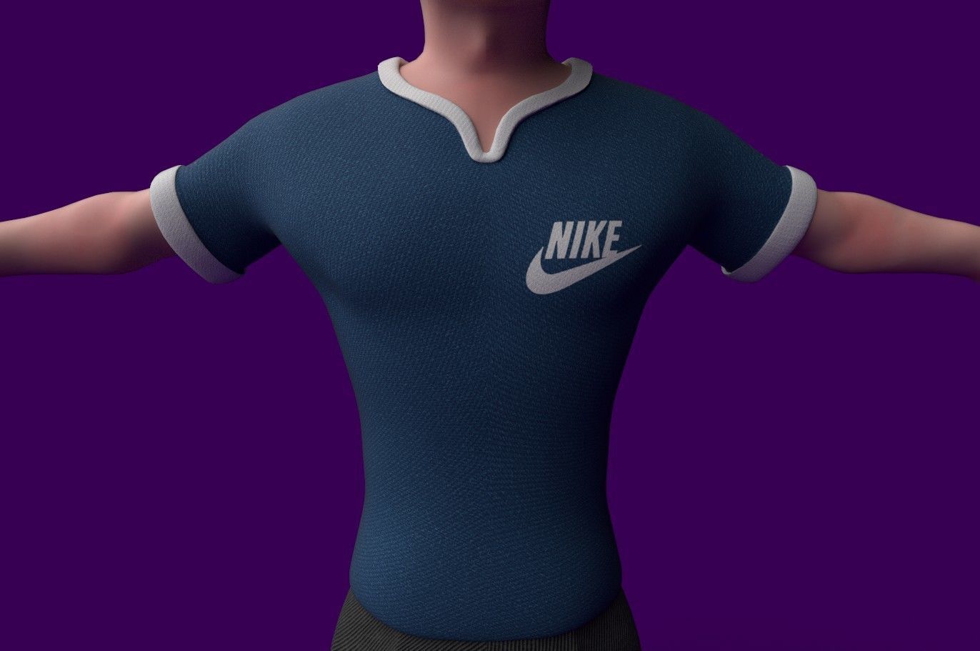 Stylized Lowpoly character Low-poly 3D model_5