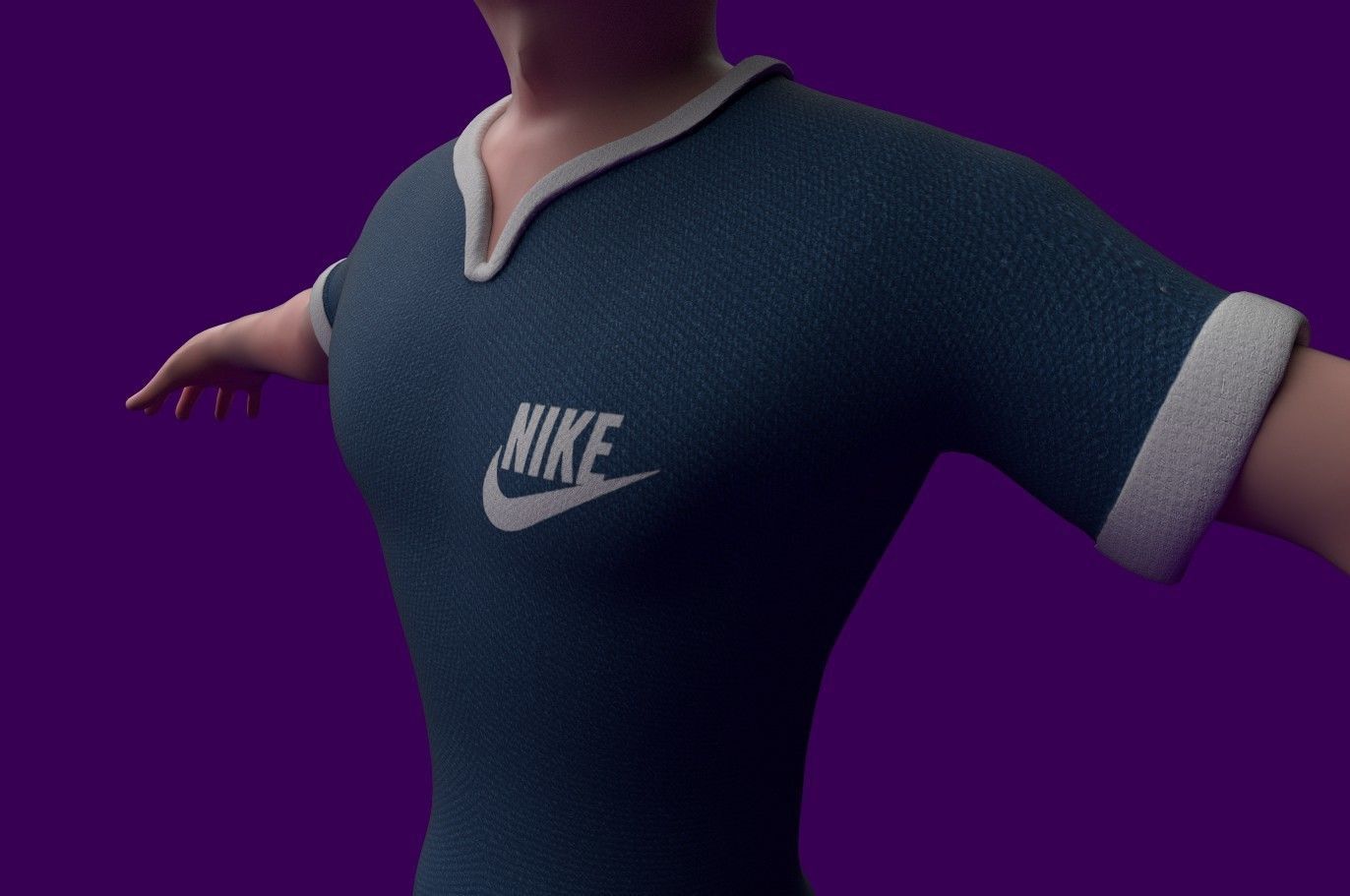 Stylized Lowpoly character Low-poly 3D model_3