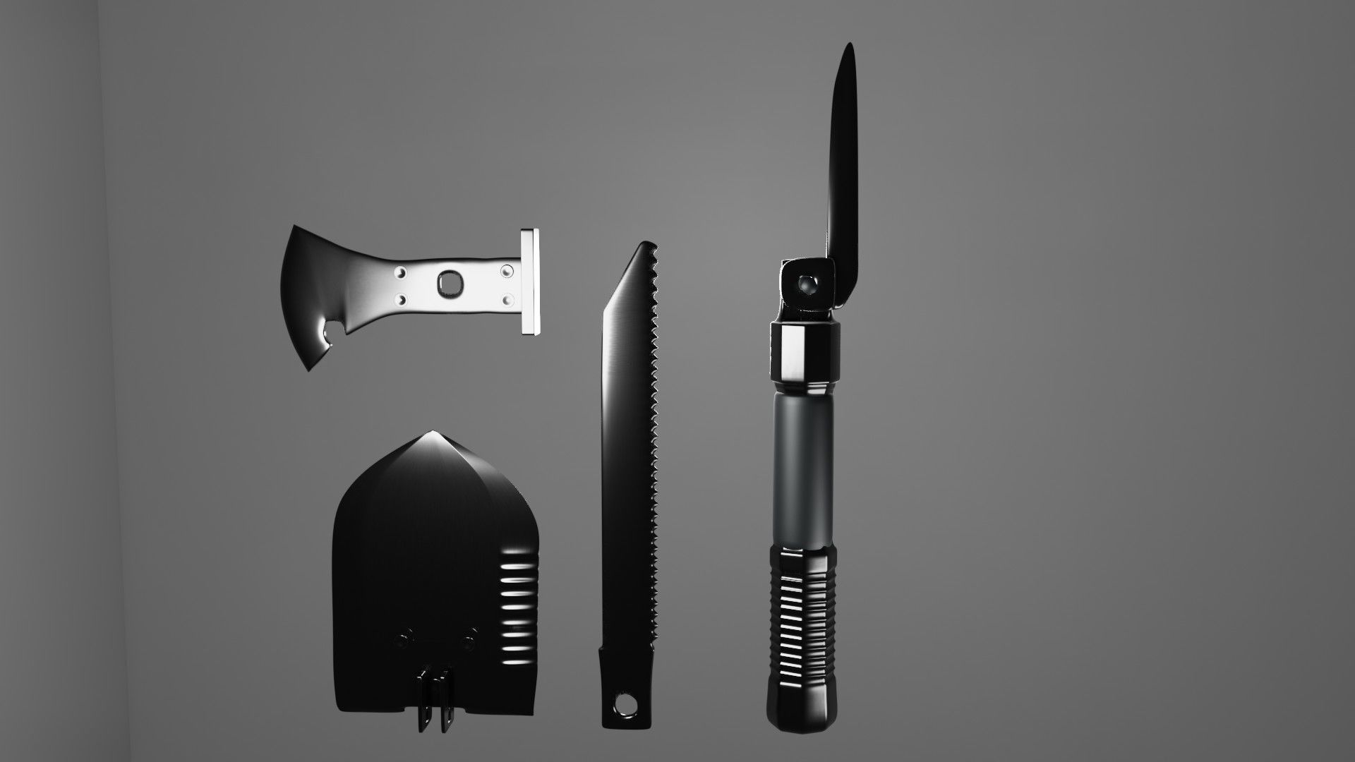 Military tools 3D model_2