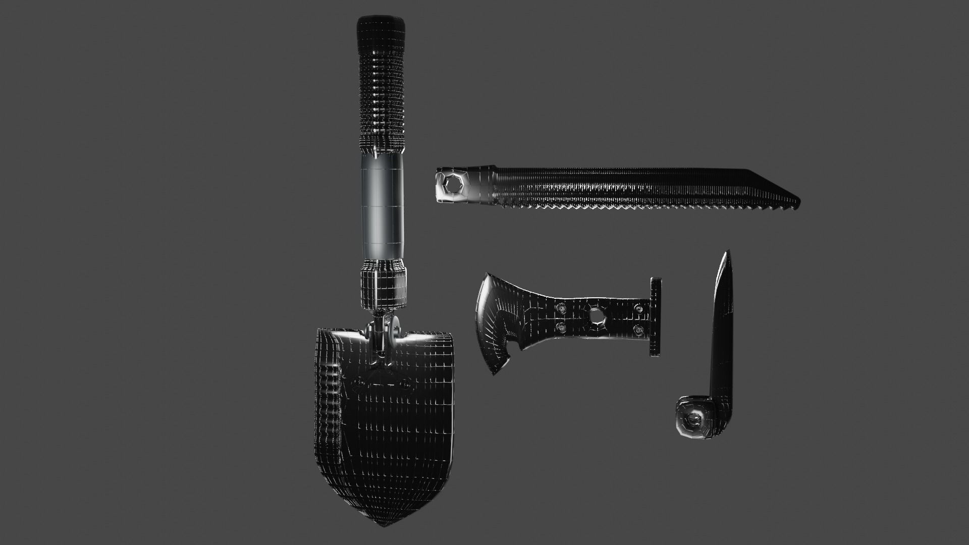 Military tools 3D model_7