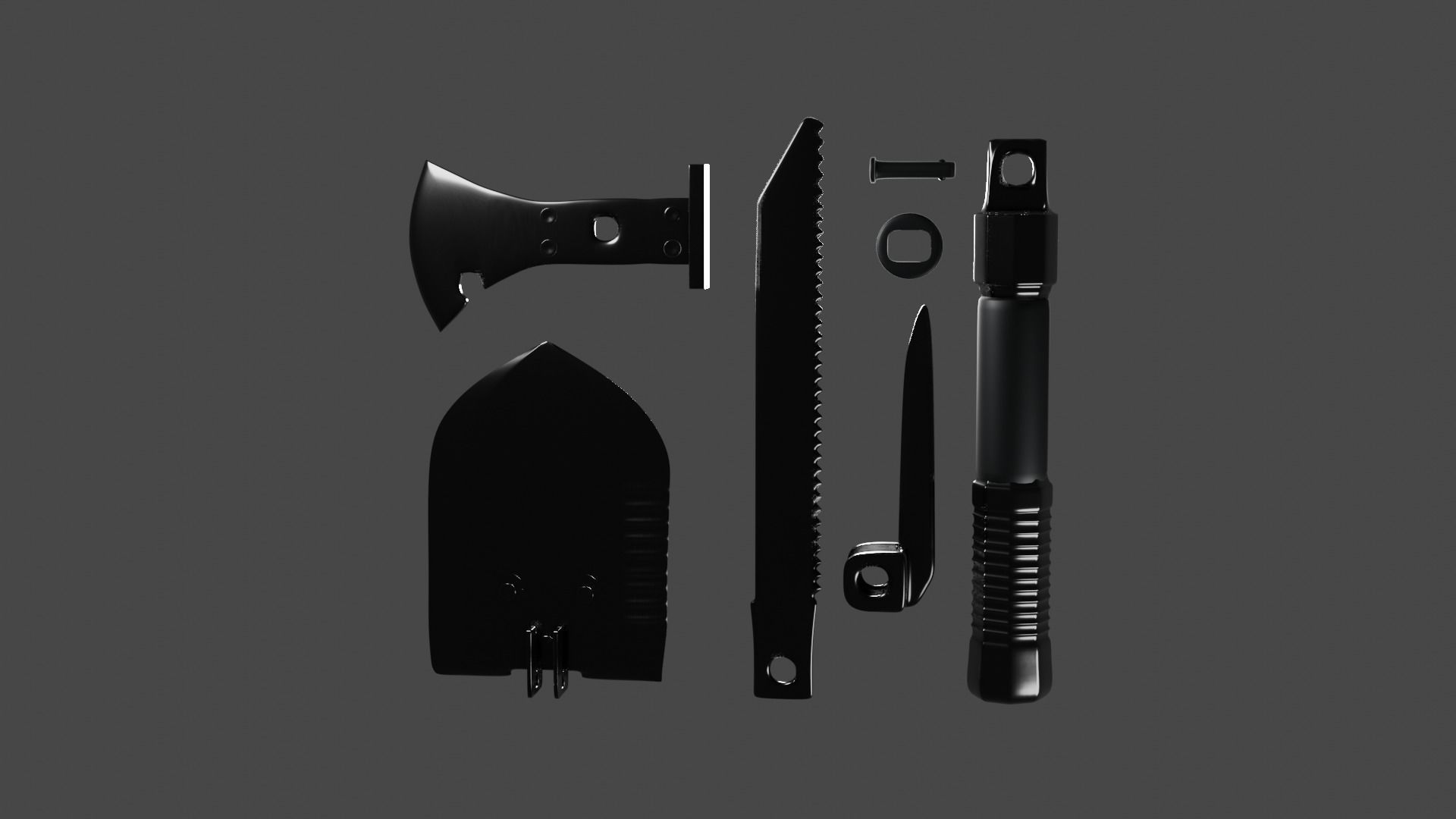 Military tools 3D model_4
