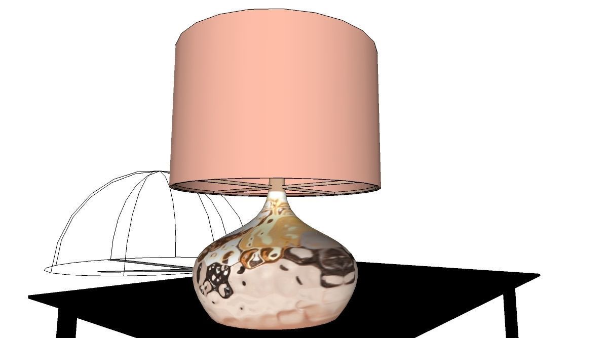 Table lamp 3D model_2