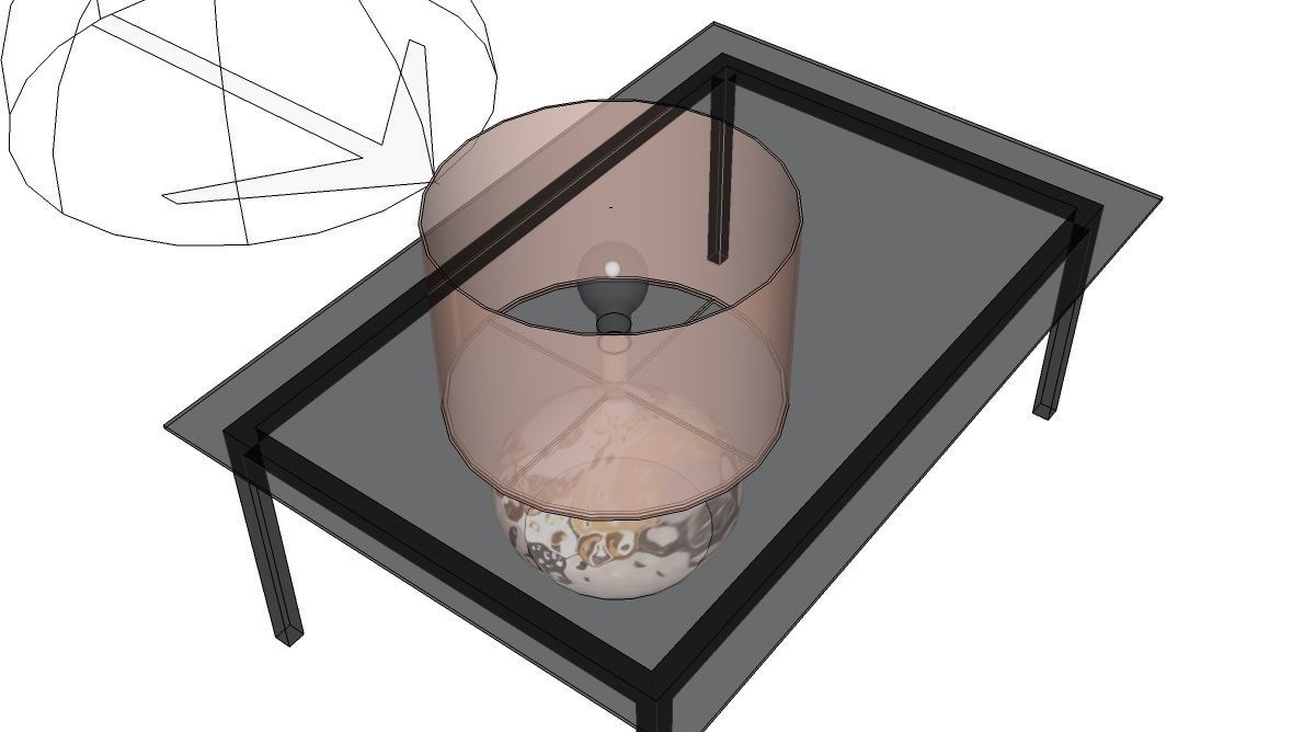Table lamp 3D model_3
