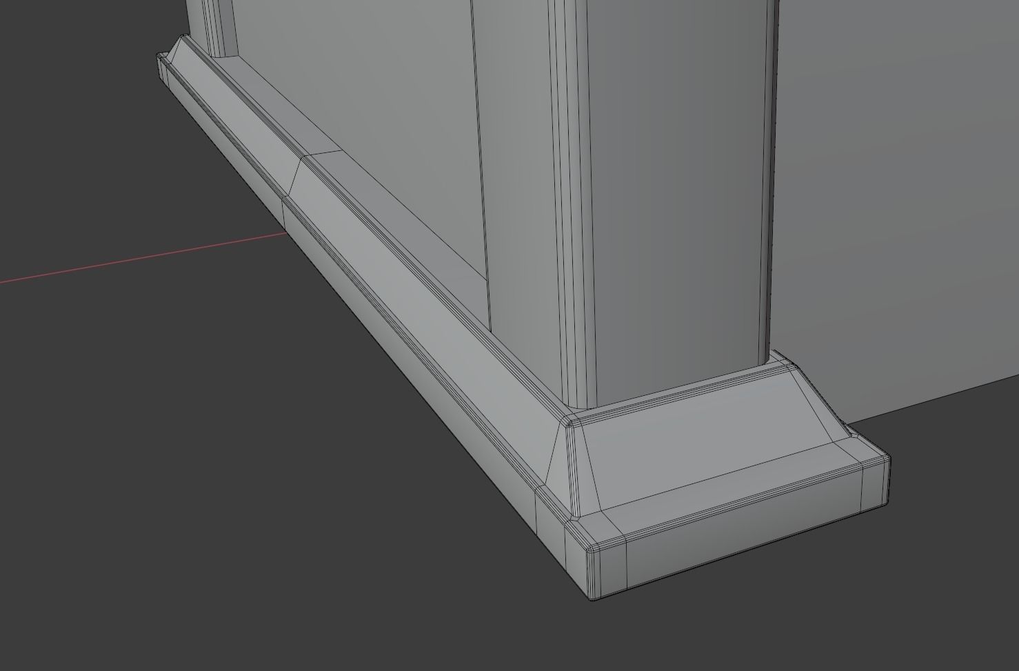 Mission Style Bookcase 3D model_10