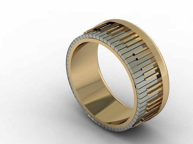 piano ring jewelry model 3D print model