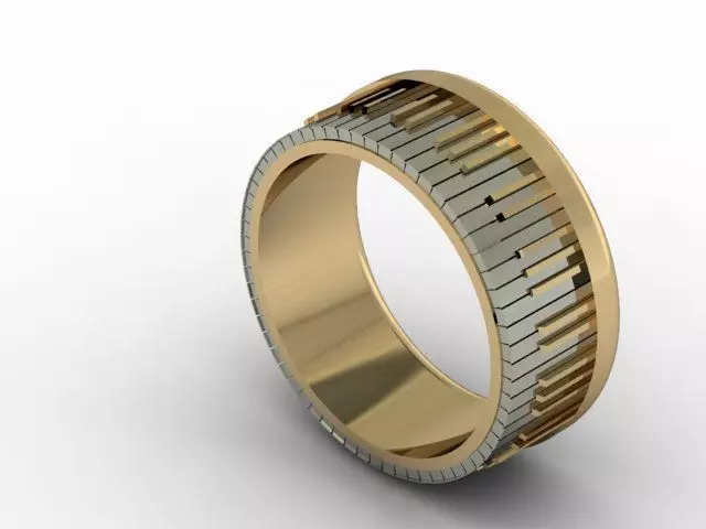 piano ring jewelry model 3D print model_0