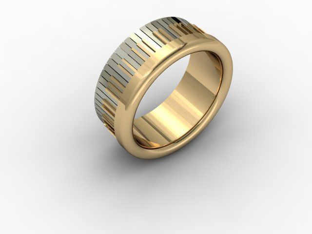 piano ring jewelry model 3D print model_2