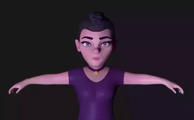 Stylized Ballerina Character