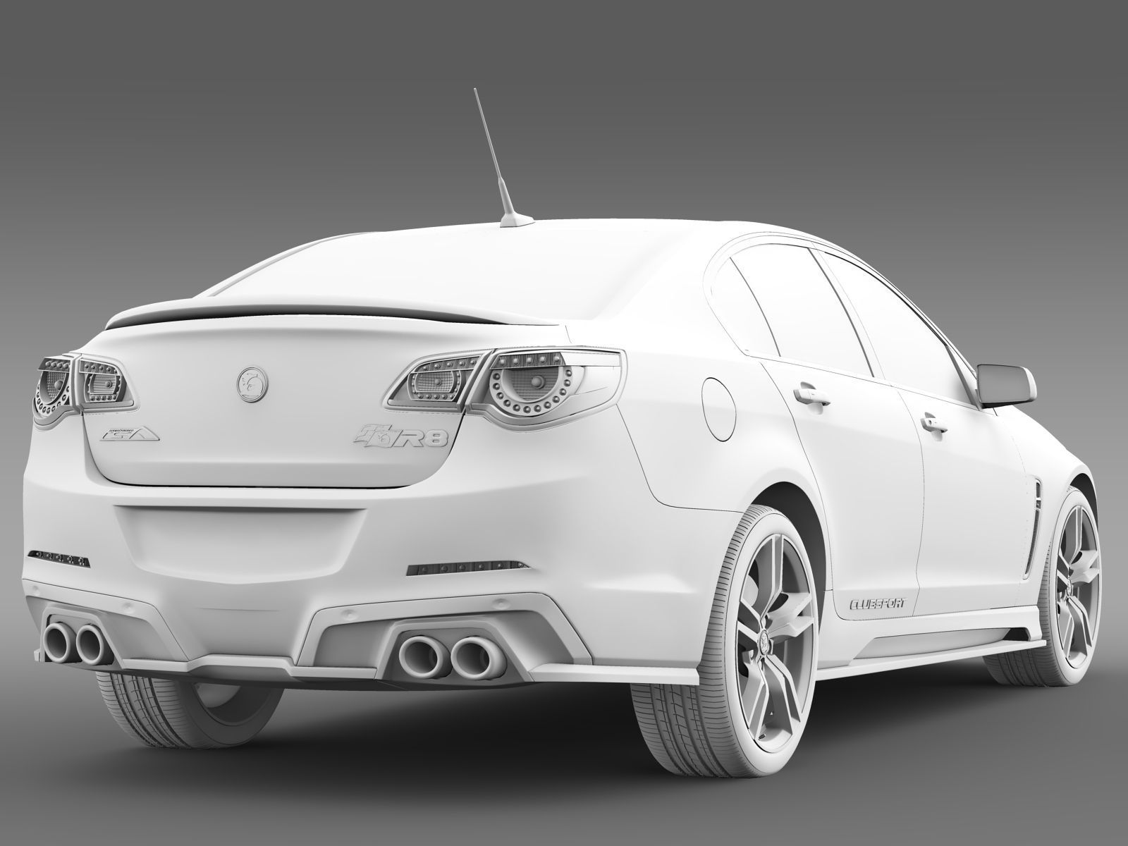 HSV Clubsport R8 Gen F2 2017 3D model_14