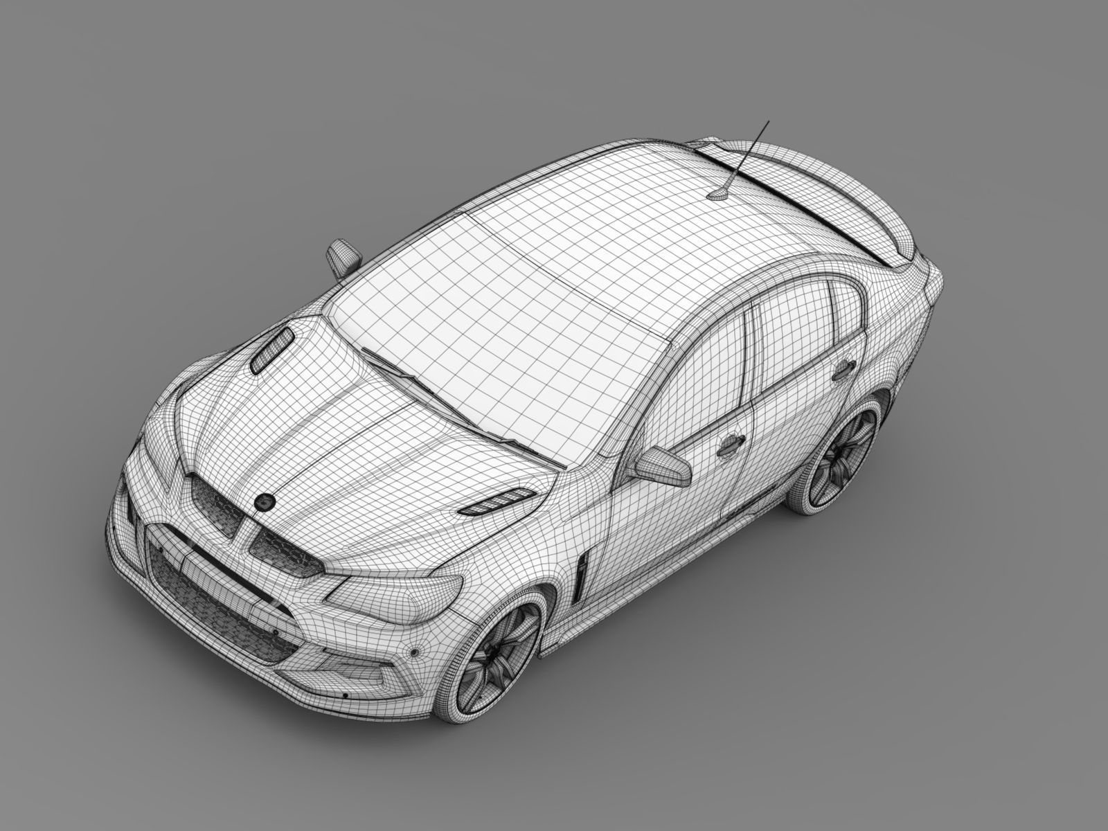 HSV Clubsport R8 Gen F2 2017 3D model_18