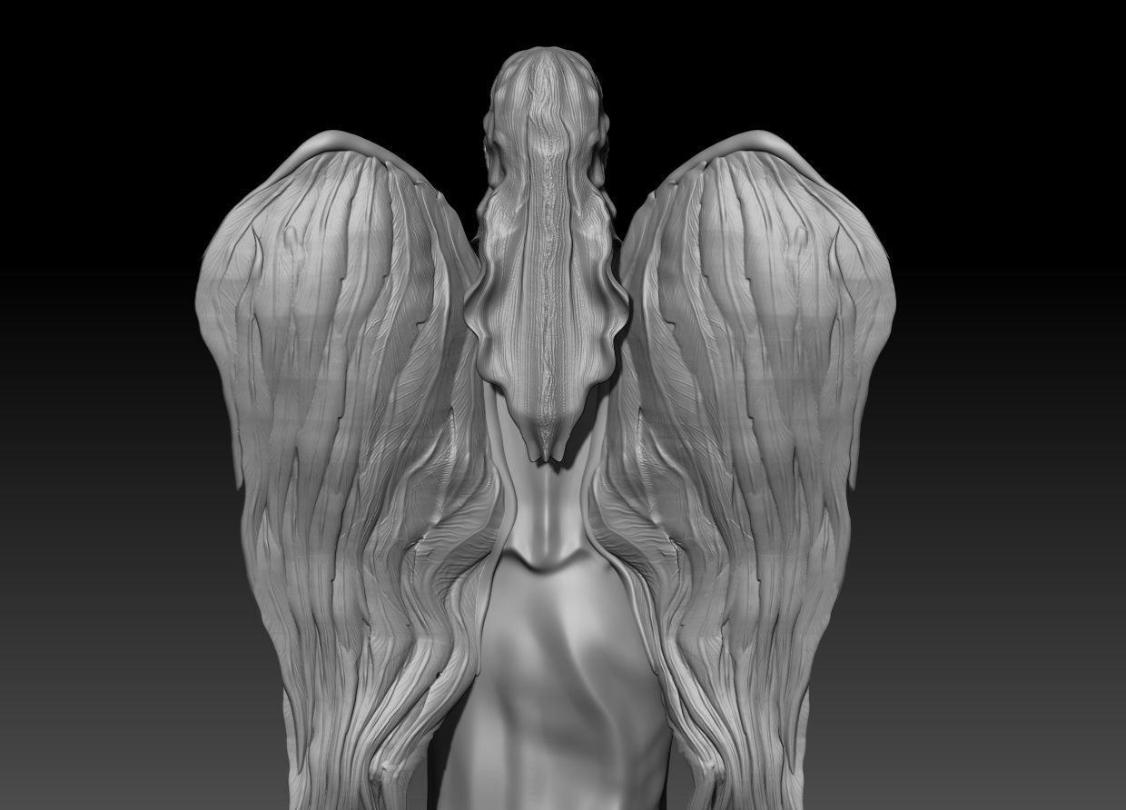 Angel Woman 3D model_7