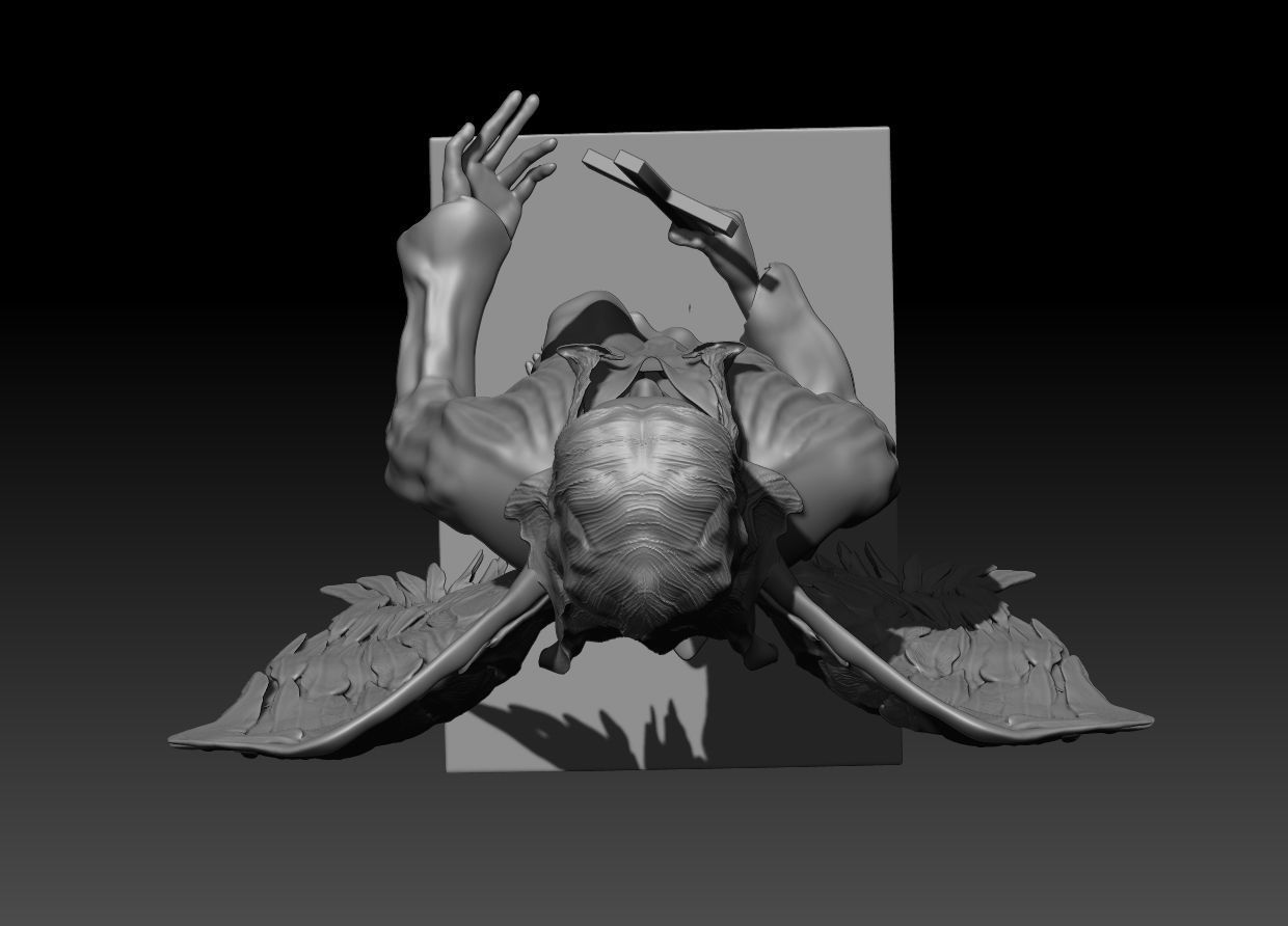 Angel Woman 3D model_9