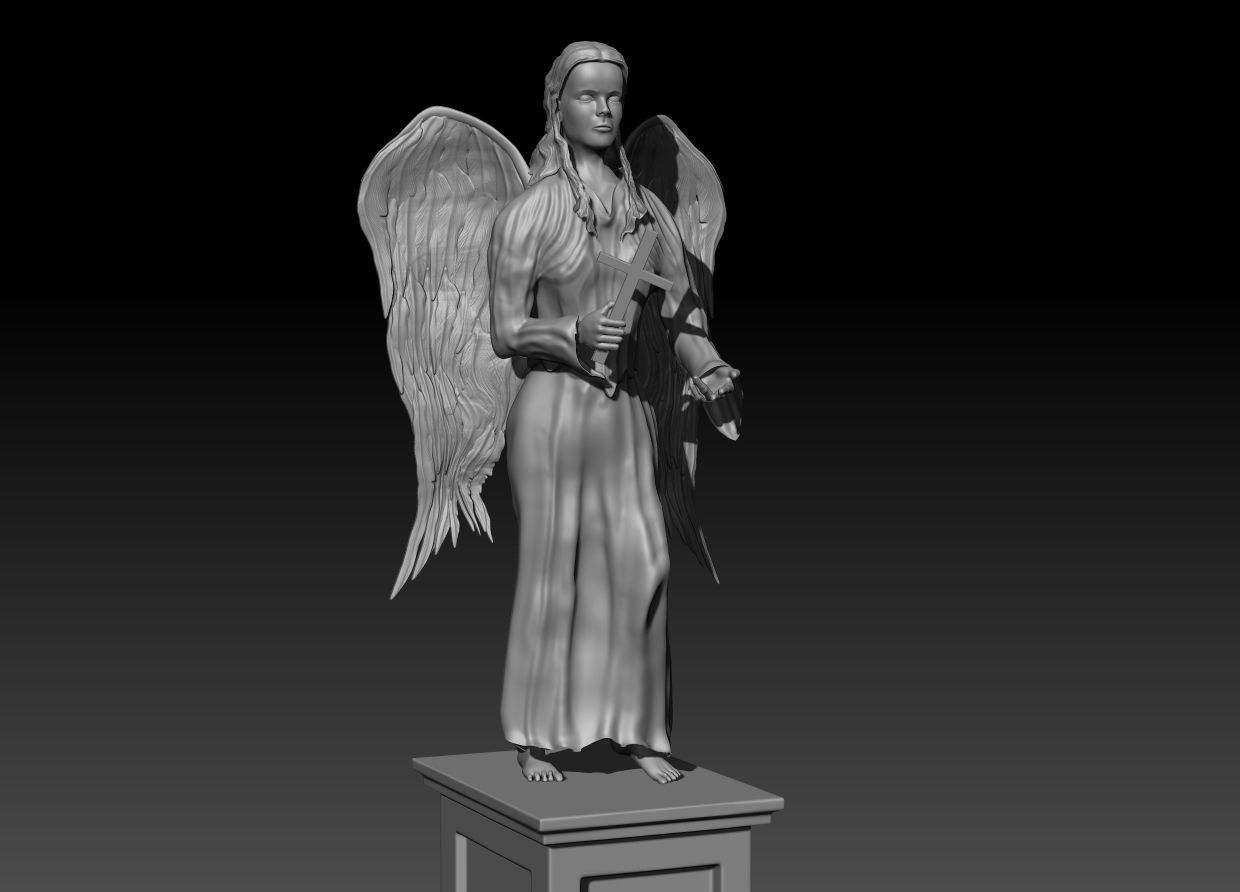 Angel Woman 3D model_3