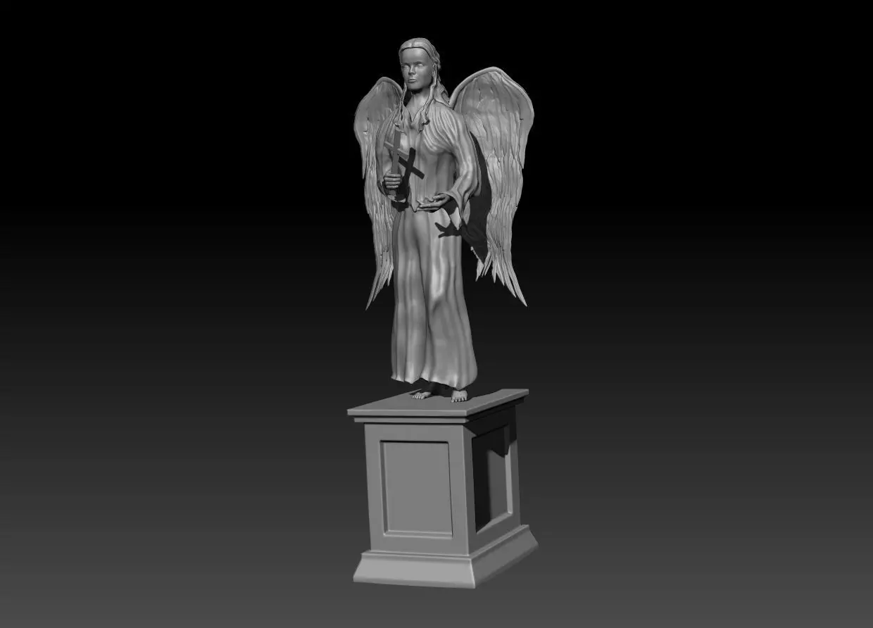 Angel Woman 3D model_0