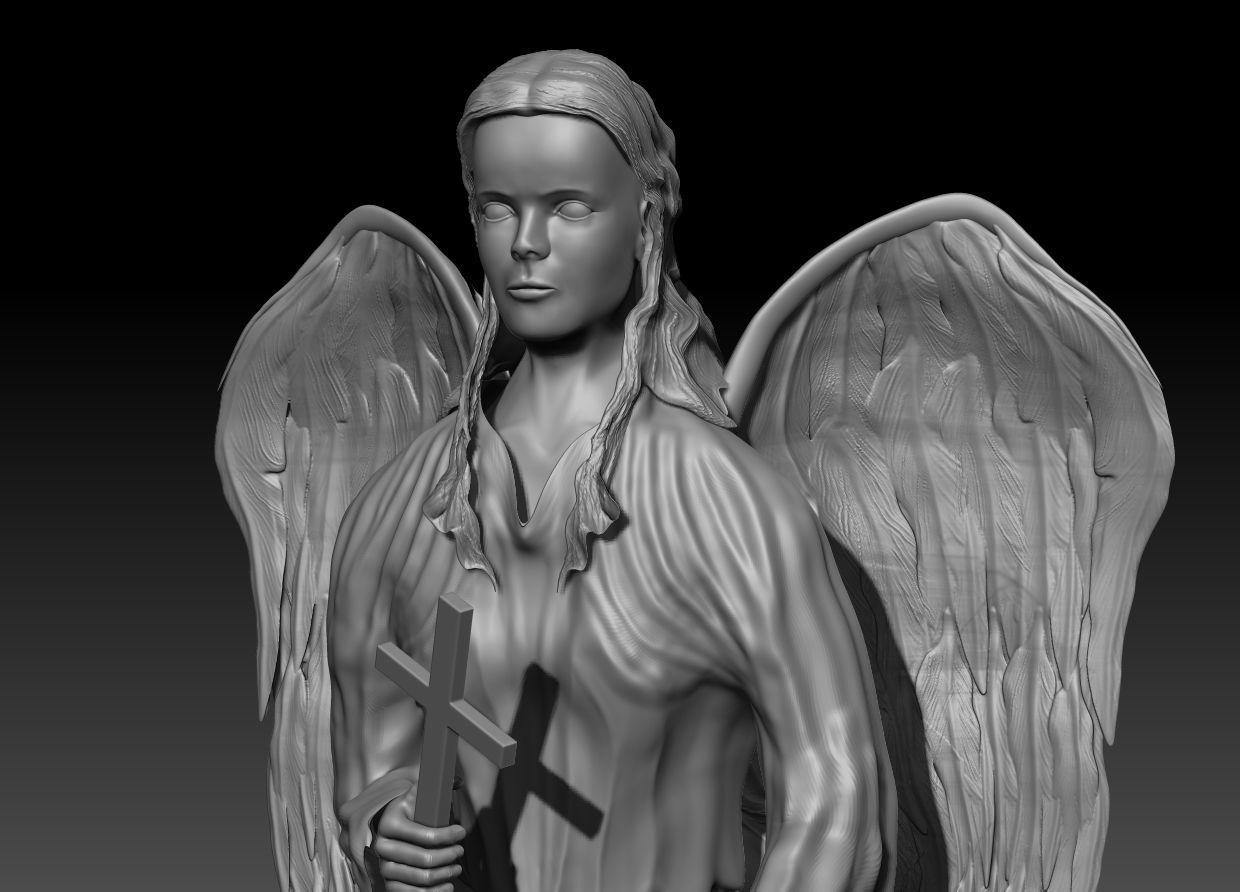 Angel Woman 3D model_5