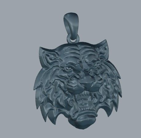 Tiger pendant model 3D print model_8