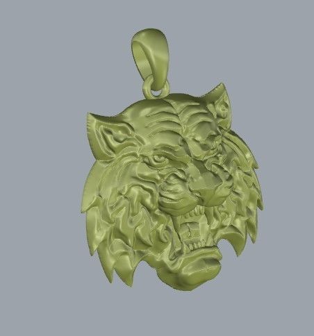 Tiger pendant model 3D print model_9