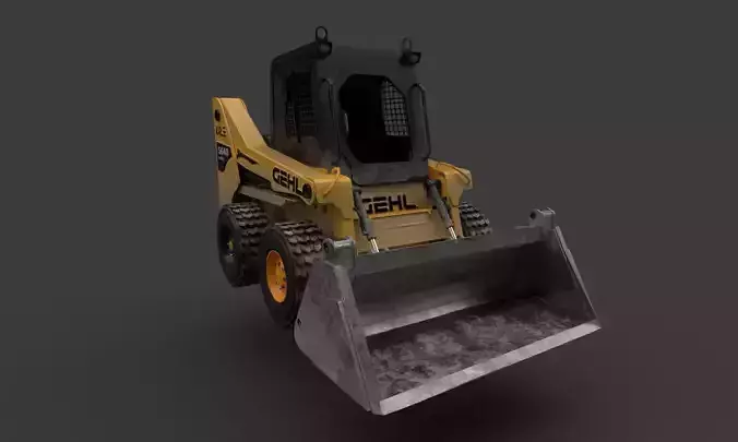 Working Machine Low-poly 3D model