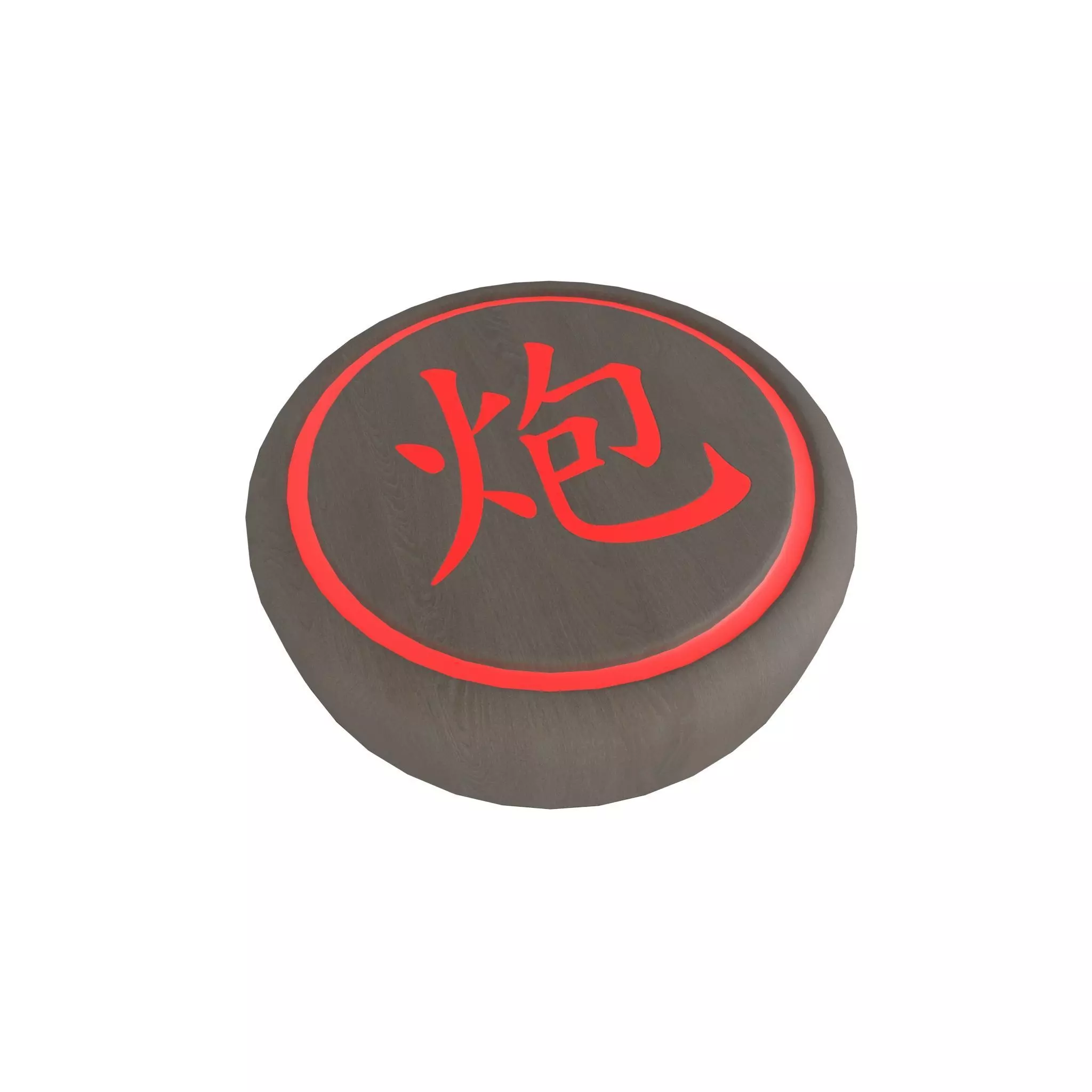 Chinese Chess Cannon v1 002 Low-poly 3D model_0