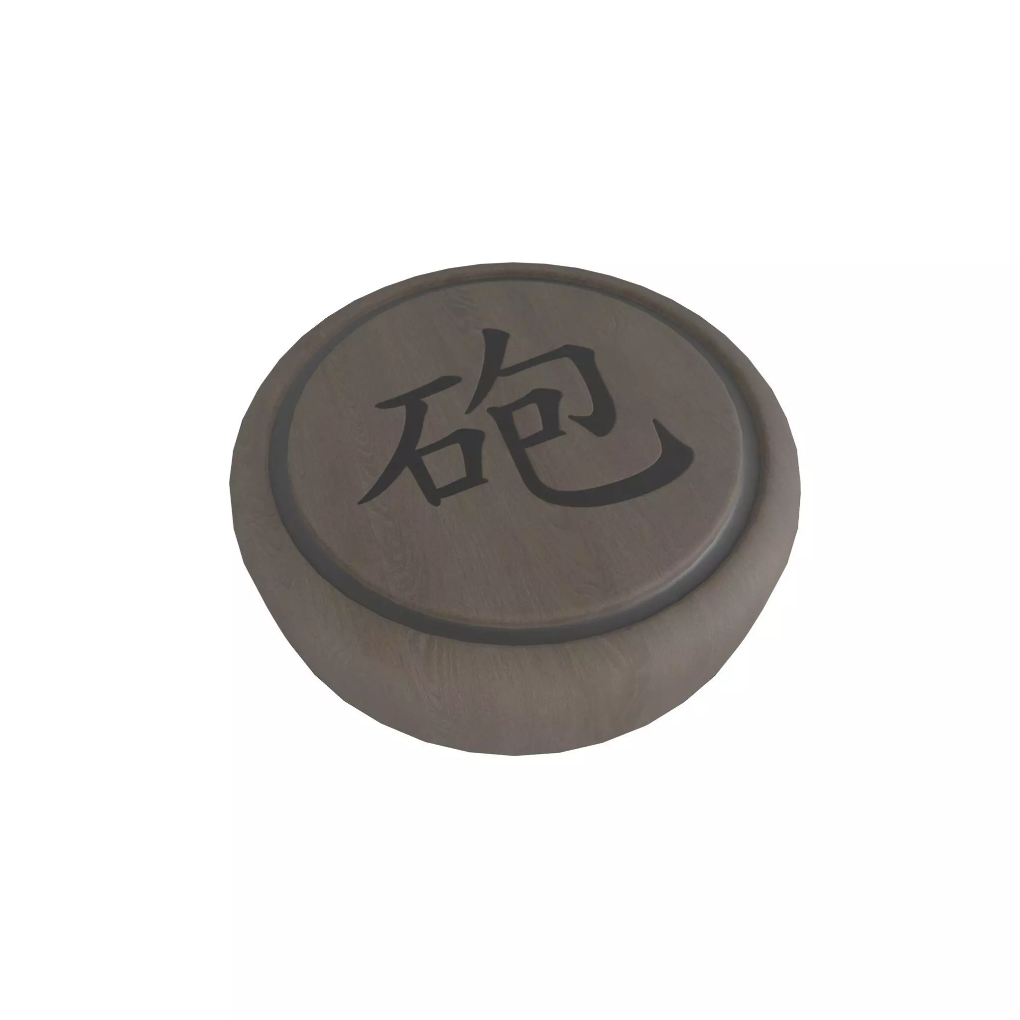 Chinese Chess Cannon v2 002 Low-poly 3D model_0