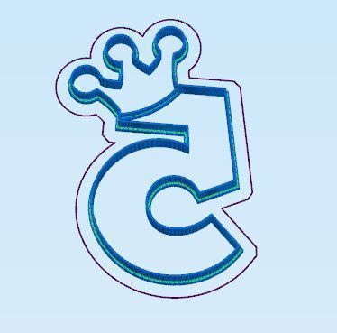 Numbers with Crown Cookie Cutter Set 3D print model_7