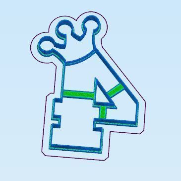 Numbers with Crown Cookie Cutter Set 3D print model_6