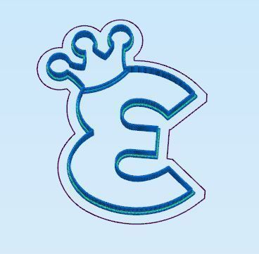 Numbers with Crown Cookie Cutter Set 3D print model_5