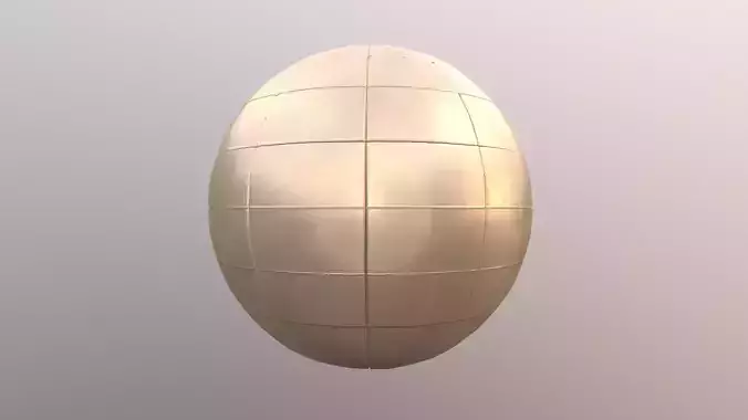 Tiles pbr golden ball