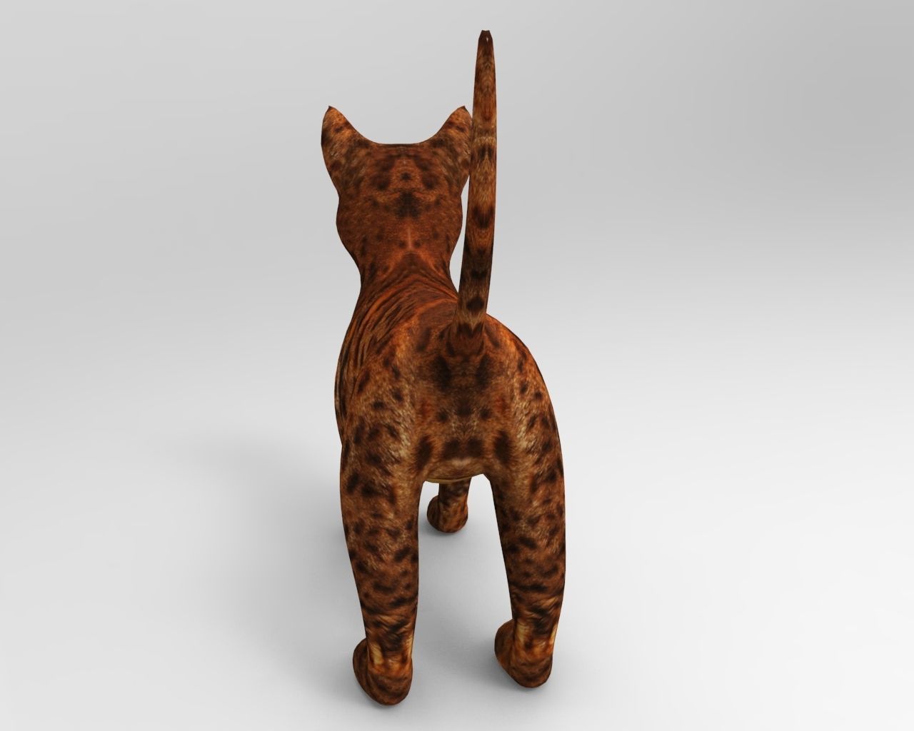 3d Pet Cat low poly Low-poly 3D model_5